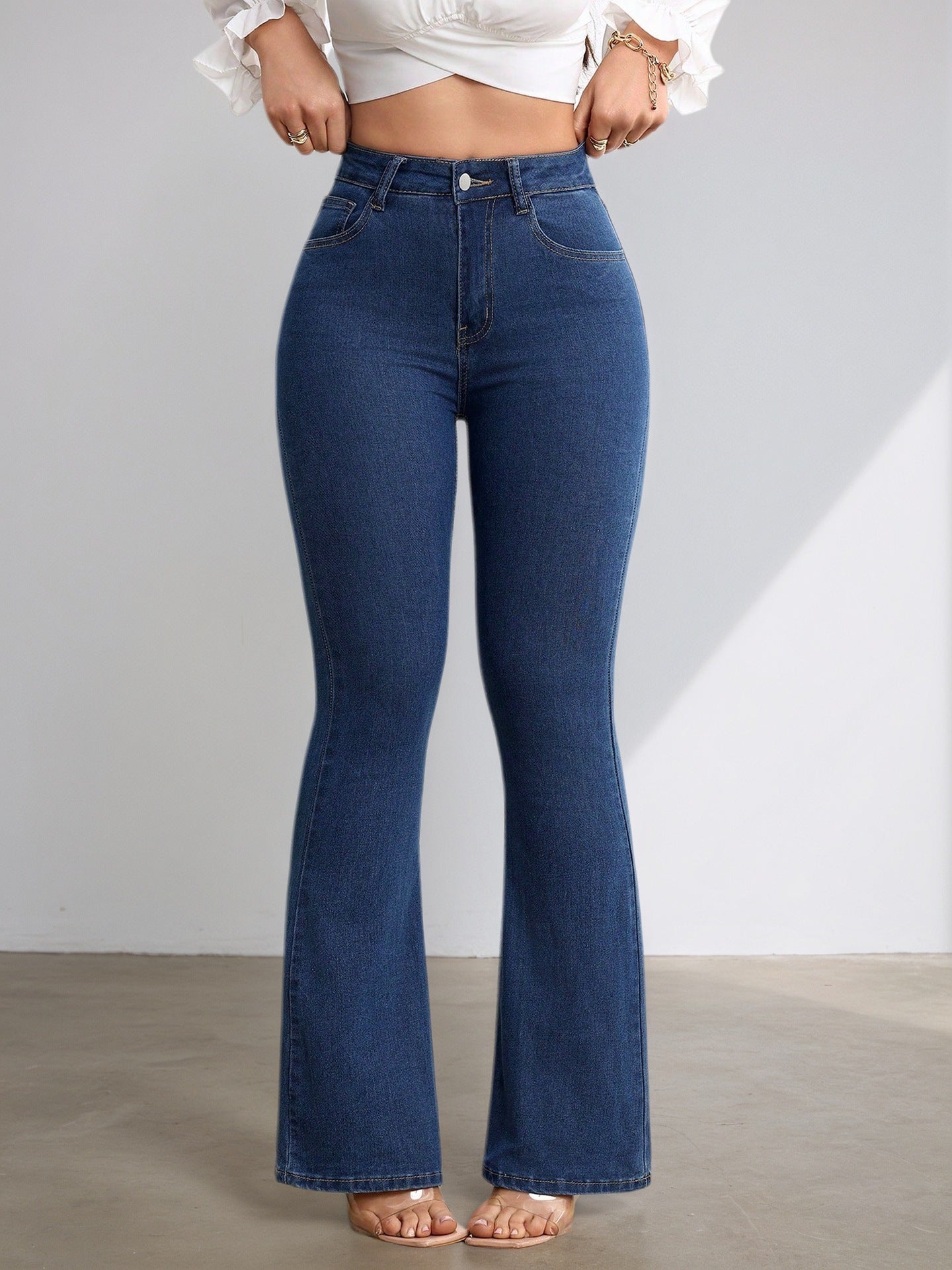 Women's Wild Stretch High Waist Flared Jeans