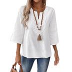 Elegant Fashion Solid Color Loose Shirt